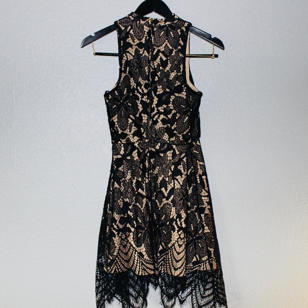 Short Black Lace Dress - Picture 2 of 3